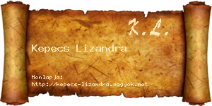 Kepecs Lizandra névjegykártya